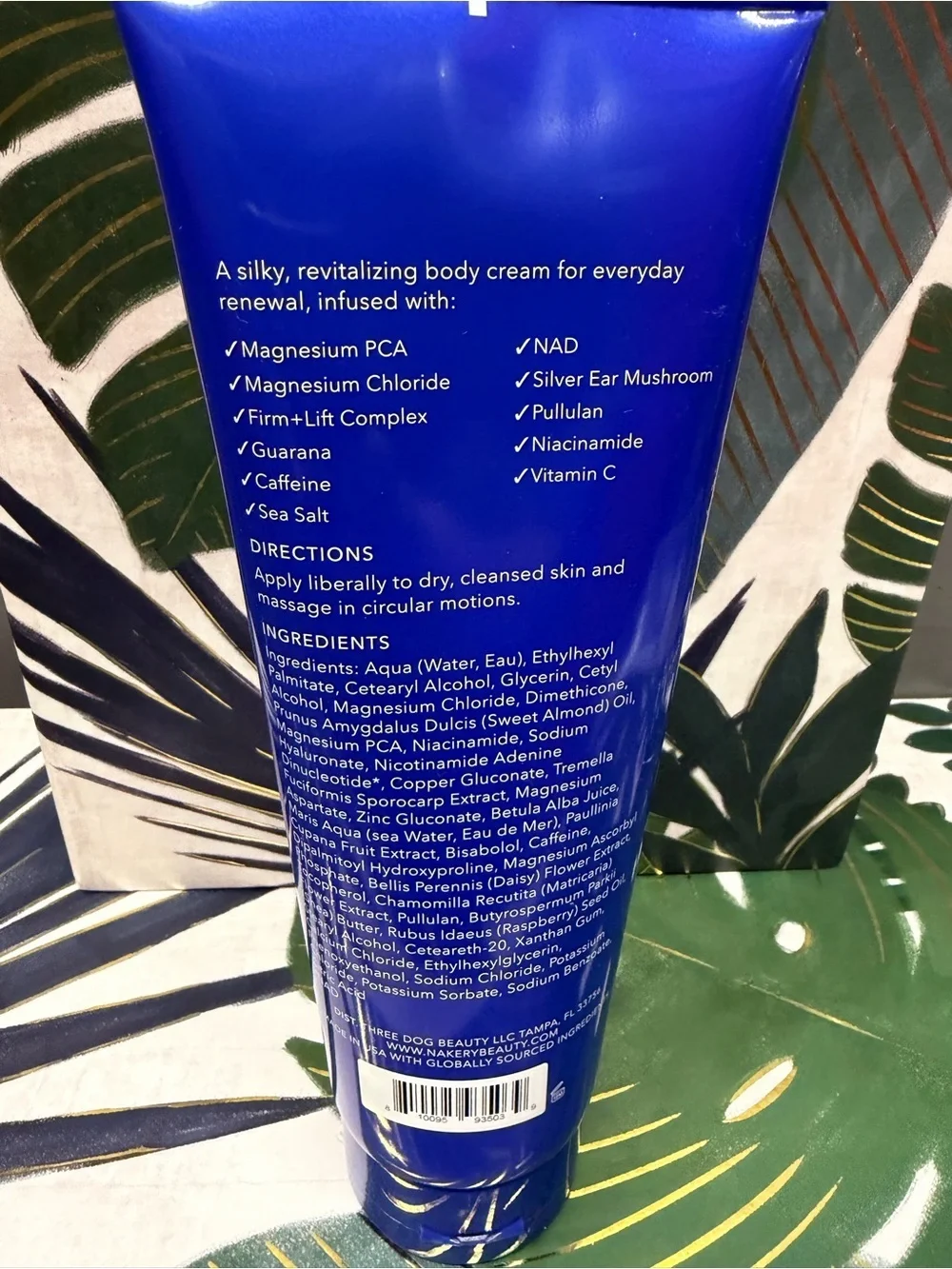 Nakery Beauty SkinRecovery Energize + Repair Body Cream 8.4oz Large